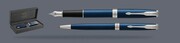 Zestaw Pióro wieczne + Długopis Parker Sonnet Core Niebieski Satynowy Lakier CT | Stalówka F - 1945363_1931536