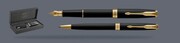 Zestaw Pióro wieczne + Długopis Parker Sonnet Core Czarny Mat GT | Stalówka F - 1931516_1931519
