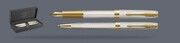 Zestaw Pióro wieczne + Długopis Parker Sonnet Premium Silver Mistral GT | Stalówka F/18k - 2119792_2119796