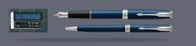 Zestaw Pióro wieczne + Długopis Parker Sonnet Core Niebieski Satynowy Lakier CT + Etui Kolor | Stalówka F - 1945363_1931536