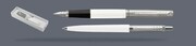 Zestaw Piśmienny Parker Pióro wieczne + Długopis Jotter Originals Biały CT | Stalówka M - 2096871_ 2096874