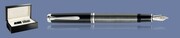 PIÓRO WIECZNE PELIKAN SOUVERAN M805 CZARNO-SZARO-SREBRNE + WOOD BOX BLACK | STALÓWKA EF
