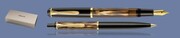 ZESTAW PIÓRO WIECZNE + DŁUGOPIS PELIKAN CLASSIC K/M200 MARMUROWY BRĄZ | STALÓWKA F