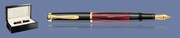 PIÓRO WIECZNE PELIKAN CLASSIC M200 MARMUROWA CZERWIEŃ + WOOD BOX BLACK | STALÓWKA B