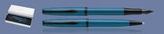 ZESTAW PIÓRO WIECZNE + DŁUGOPIS PELIKAN K/P36 JAZZ NOBLE ELEGANCE AQUAMARINE | STALÓWKA M