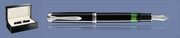 PIÓRO WIECZNE PELIKAN SOUVERAN M805 CZARNO-SREBRNE + WOOD BOX BLACK | STALÓWKA F