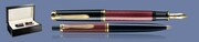 ZESTAW PIÓRO WIECZNE + DŁUGOPIS PELIKAN SOUVERAN K/M400 CZARNO-CZERWONE + WOOD BOX BRLACK | STALÓWKA F