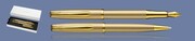 ZESTAW PIÓRO WIECZNE + DŁUGOPIS PELIKAN K/P36 JAZZ NOBLE ELEGANCE MONOCHROME GOLD | STALÓWKA M