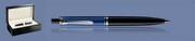 DŁUGOPIS PELIKAN SOUVERAN K405 CZARNO-NIEBIESKO-SREBRNY + WOOD BOX BLACK