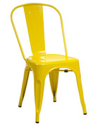 D2 Krzesło Paris żółte inspirowane Tolix D2