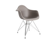 D2 Krzesło P018 PP milde grey, chrom nogi HF D2