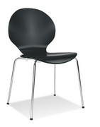 NOWY STYL Krzesło CAFE VI alu/black/chrom Nowy Styl
