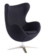 Fotel Jajo Soft wełna czarny JA-2704 D2