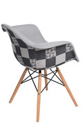 D2 Krzesło P018W Pattern szare/patchwork D2