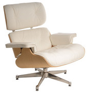 D2 Fotel Vip biały/natural oak/srebrna baza D2