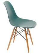 D2 Krzesło P016W PP navy green, drewniane nogi D2