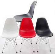 D2 Krzesło JuniorP016 czerwone, chrom. nogi D2