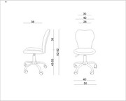 UNIQUE Krzesło obrotowe dziecięce ELI Unique