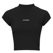 T-shirty z krótkim rękawem Converse WORDMARK TOP BLACK Manufacturer