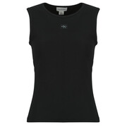 Topy na ramiączkach / T-shirty bez rękawów Calvin Klein Jeans SL WOVEN LABEL 2X2 BABY RIB CUTO Manufacturer