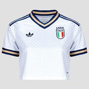 T-shirty z krótkim rękawem adidas Away Crop Italy Football Jersey Manufacturer