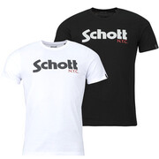 T-shirty z krótkim rękawem Schott TS PK LOGO Manufacturer