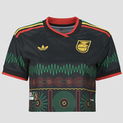 T-shirty z krótkim rękawem adidas Away Crop Jamaica Football Jersey Manufacturer