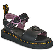 Płaskie sandały Dr. Martens Marlowe Hearts II J Black Lucido Manufacturer