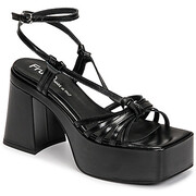 Sandały na obcasie Fru.it 7641-303-NERO-NERO Manufacturer