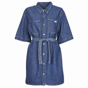 Sukienki krótkie Calvin Klein Jeans LINEN BOXY BELTED SHIRT DRESS Manufacturer
