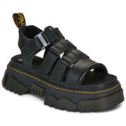 Sandały na koturnie Dr. Martens Mattison 3S Sandal Black Athena Manufacturer