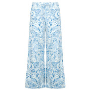 Spodnie z lejącego materiału Lauren Ralph Lauren WOVEN-WIDE LEG-PANTS Manufacturer