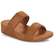 Sandały na koturnie FitFlop Lulu Adjustable Leather Slides Manufacturer