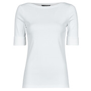 T-shirty z krótkim rękawem Lauren Ralph Lauren JUDY-ELBOW SLEEVE-KNIT Manufacturer