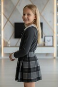 Elegancka sukienka wizytowa 3w1 grafit KG