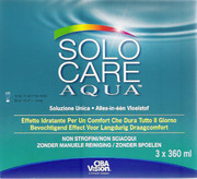 Płyny do soczewek SoloCare Aqua 360 ml 3szt.