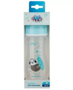 Canpol Babies EasyStart butelka szeroka antykolkowa niebieska 300 ml [35/222_blu] 1000