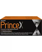 PrinceX 25 mg (Sildenafil) na zaburzenia erekcji 4 tabletek powlekanych 50