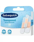 Salvequick Transparent plastry wodoodporne 20 sztuk 1000