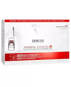 Vichy Dercos Aminexil Clinical 5 kuracja przeciw wypadaniu włosów dla kobiet 21 ampułek