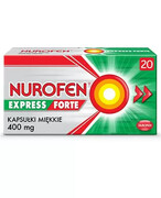 Nurofen Express Forte 400 mg 20 kapsułek miękkich 20