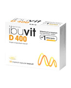 IbuVit D 400 witamina D dla niemowląt i dzieci, krople 30 kapsułek 1000