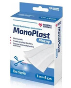 Rodzina Zdrowia MonoPlast Mocny plaster tkaninowy z opatrunkiem 1m x 6cm 1 sztuka 1000