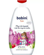 Bobini Fun płyn do kąpieli i żel do mycia o zapachu jabłuszka 500 ml 1000