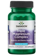 Swanson Triple Magnesium Complex 400mg 30 kapsułek 1000