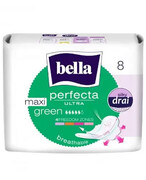 Bella Perfecta Ultra Maxi Green wydłużone podpaski supercienkie z osłonkami bocznymi 8 sztuk 1000