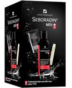 Seboradin Men szampon 200 ml + ampułki 14 x 5,5 ml + krem do twarzy 50 ml [ZESTAW] 1000