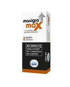 Maxigra Max 50 mg (Sildenafil) na zaburzenia erekcji 2 tabletki 20