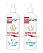 Emolium Dermocare 3w1 płyn do kąpieli, żel do mycia, szampon 2 x 400 ml [DWUPAK] 1000