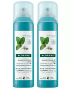 Klorane detoksykujący szampon suchy na bazie mięty nadwodnej 2x 150 ml [DUOPACK] 1000